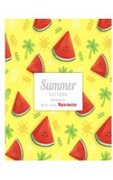 Notebook Cute Summer Pattern with Watermelon