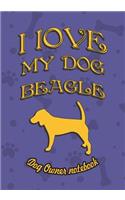 I Love My Dog Beagle - Dog Owner's Notebook: Doggy Style Designed Pages for Dog Owner's to Note Training Log and Daily Adventures.(22 I Love My Dog)
