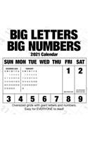 Cal 2021- Big Letters Big Numbers Wall