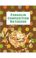 Pangolin Composition Notebook