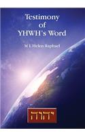 Testimony of YHWH's Word