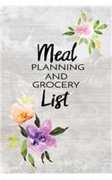 Meal Planning And Grocery List: Meal Planner Notebook