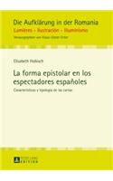 forma epistolar en los espectadores españoles