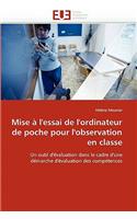Mise � l''essai de l''ordinateur de Poche Pour l''observation En Classe