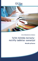 Ta'lim tizimida ma'naviy-ma'rifiy tadbirlar ssenariysi