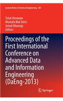 Proceedings of the First International Conference on Advanced Data and Information Engineering (Daeng-2013)