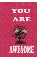 You Are Awesome: Cute Sloth Daily For Kids To Write In