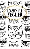 Logbuch für Segler: Logbuch für deine Törns zum Ausfüllen - Motiv: Coole Katzen