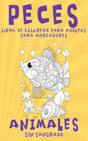 Libro de colorear para adultos para marcadores - Sin sangrado - Animales - Peces
