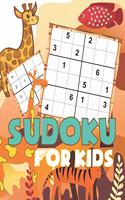 Sudoku for kids: Animals theme Sudoku Puzzles Including three sizes of 4x4, 6x6 and 9x9 with solution