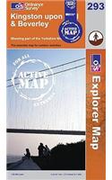 Kingston Upon Hull and Beverley: (No. 293 OS Explorer Map Active)