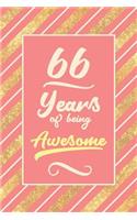 66th Birthday Journal