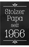 Stolzer Papa 1956: DIN A5 - 120 Punkteraster Seiten - Kalender - Notizbuch - Notizblock - Block - Terminkalender - Abschied - Abschiedsgeschenk - Ruhestand - Arbeitsko