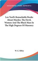 Leo Taxil's Remarkable Books about Murder, the Devil, Women and the Black Mass in the High Degrees of Masonry