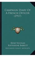 Campaign Diary of a French Officer (1917)