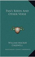 Pan's Reeds and Other Verse