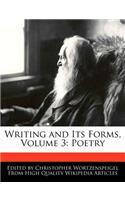 Writing and Its Forms, Volume 3: Poetry