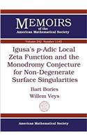 Igusa's $p$-Adic Local Zeta Function and the Monodromy Conjecture for Non-Degenerate Surface Singularities
