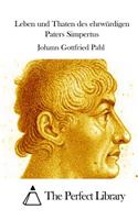 Leben Und Thaten Des Ehrwürdigen Paters Simpertus