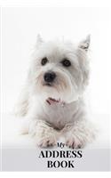 My Address Book: Westie - Address Book for Names, Addresses, Phone Numbers, E-mails and Birthdays