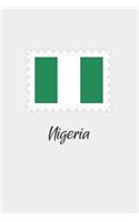 Nigeria flag minimalist notebook