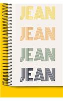 Name JEAN A beautiful personalized: Lined Notebook / Journal Gift, 120 Pages, 6 x 9 inches, NoteBook Gift For JEAN, Personal Diary, JEAN, Personalized Journal, Customized Journal, The 