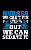 Nurses We Can't Fix Stupid But We Can Sedate It