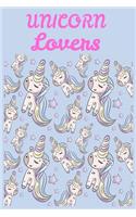 Unicorn Lover Journal. Gradual Unicorn Stars Patterns, Cute Unicorn Mythical Magic NotBook