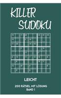 Killer Sudoku Leicht 200 Rätsel Mit Lösung Band 1
