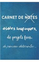 Carnet de notes d'idées loufoques, de projets fous, de pensées délirantes...