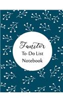 Janitor To Do List Notebook