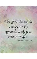 Psalms Chapter 9: 9: Domestic Violence Recovery Journal (Large Blank Lined Notebook for Expressing Feelings and Planning Your New Life)