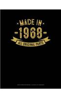 Made in 1968 All Original Parts: Graph Paper Notebook - 0.25 Inch (1/4) Squares(509 Graph Paper Notebook - 0.25 Inch (1/4") Squares)