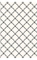 Dog Pattern - Paws and Bones Circle: Blank Lined Notebook for Dog Lovers and Pet Owners
