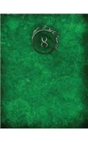 Monogram "8" Sketchbook: Sketch Book Notebook(34 Monogram Verdant 150 Sketch)