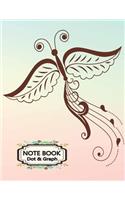 Notebook Dot Graph: Notebook Journal for Writing Letters & Words Diary Dot Graph & Line Sketch 8.5" X 11" - 110 Pages