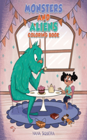 Monsters and Aliens Coloring Book: For Kids Ages 4-8(Coloring Books for Kids)