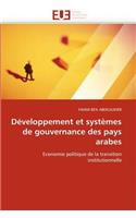 Développement Et Systèmes de Gouvernance Des Pays Arabes