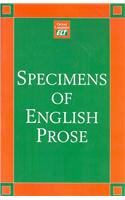 Specimens Of English Prose