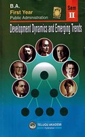 BA First Year Sem II Public Administration - Development Dynamics and Emerging Trends [ ENGLISH MEDIUM ]