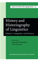 History and Historiography of Linguistics
