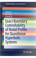 Exact Boundary Controllability of Nodal Profile for Quasilinear Hyperbolic Systems