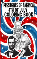 presidents of america 4th of July Coloring Book