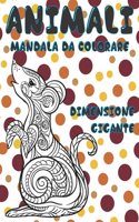 Mandala da colorare - Dimensione gigante - Animali