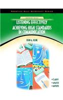 Listening Effectively