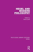 Hegel and Modern Philosophy