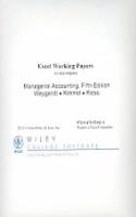 Excel Working Papers CD T/a Managerial Accounting 5th Edition