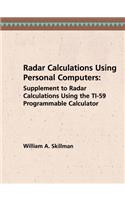 Radar Calculations Using Personal Computers: (Radar Library)