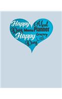 Grocery & Meal Planner Menu Happy Day