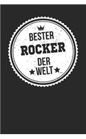 Bester Rocker Der Welt: A5 Blanko - Notebook - Notizbuch - Taschenbuch - Journal - Tagebuch - Ein lustiges Geschenk für die Besten Männer Der Welt